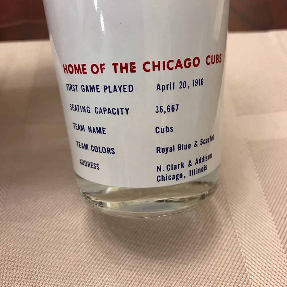 1969 Wrigley Field Chicago Cubs 5" Glass Greatest Cubs Team Ever MLB. - Picture 7 of 10